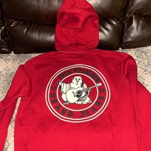 NWT OBO: True Religion Buddha Zip Up Red